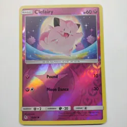 Pokemon Reverse Holo Clefairy (39) Hidden Fates 39/68 MINT - Image 1