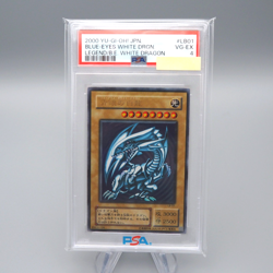 Yu-Gi-Oh PSA4 Blue-Eyes White Dragon LB-01 Ultra Rare 2000 Japanese PS493 - Image 1