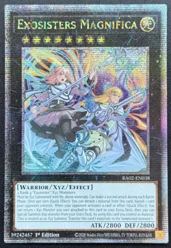Exosisters Magnifica Quarter Century Secret Rare RA02-EN038 1st Edition Yu-Gi-Oh - Image 1