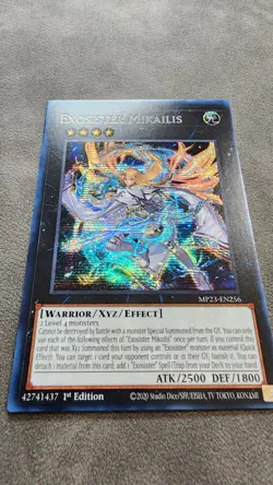 Yugioh Exosister Mikailis MP23-EN256 Prismatic Secret Rare 1st Edition NM - Image 2