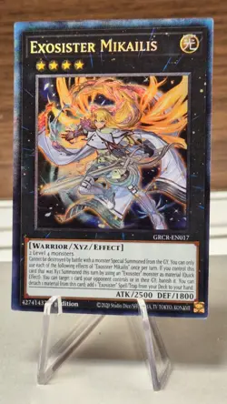 Yu-Gi-Oh! TCG Exosister Mikailis GRCR-EN017 1st Edition Collector's Rare - Image 1