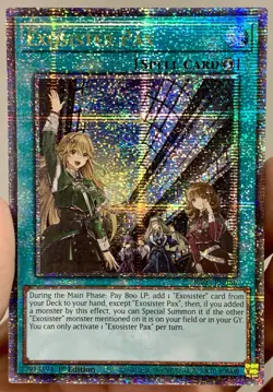 Yugioh Exosister Pax RA02-EN066 Quarter Century Secret Rare 1st Ed NM w/Tracking - Image 1