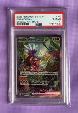 Koraidon EX SAR 103/078 sv1S Scarlet EX PSA 10 GEM MINT Japanese Pokemon Card - Image 1