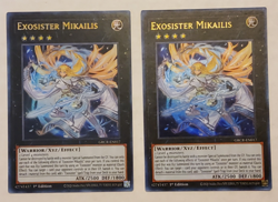 Yu-Gi-Oh Exosister Mikailis Ultra Rare 1st edition GRCR-EN017 2 card lot - Image 1
