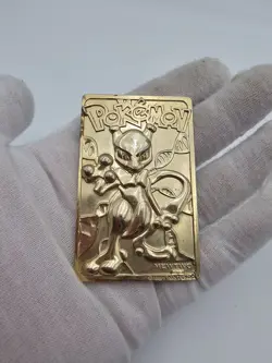 Pokemon MEWTWO 23K Gold Plated Trading Card 1999 - Image 2