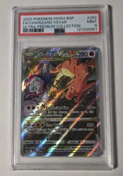 Charizard VSTAR SWSH262 SWSH: Sword & Shield Promo Cards Holo PSA 9 - Image 1