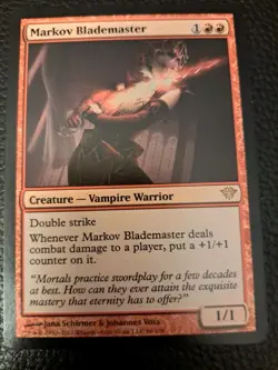 Magic The Gathering MTG - Markov Blademaster - Dark Ascension - Image 1