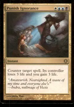 MTG - Punish Ignorance Shards of Alara #183 Rare LP - Image 1