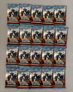 20 Lot Magic The Gathering OUTLAWS OF THUNDER JUNCTION Single Play Booster Packs - Image 1