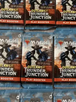 20 Lot Magic The Gathering OUTLAWS OF THUNDER JUNCTION Single Play Booster Packs - Image 2