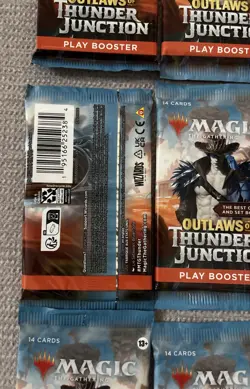 20 Lot Magic The Gathering OUTLAWS OF THUNDER JUNCTION Single Play Booster Packs - Image 3