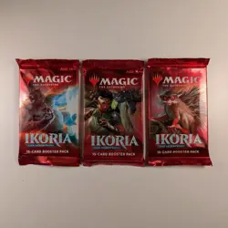 Ikoria Lair of Behemoths - Full Art Set - (3) Booster Packs Magic the Gathering 630509900497 - Image 1