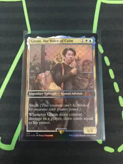 MTG Magic The Gathering Glenn, Voice Of Calm Foil Secret Lair Walking Dead - Image 1