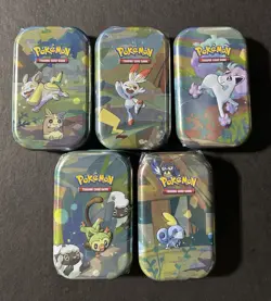 Pokemon: Galar Pals Mini Tin Set Of 5 | E23 | Sealed - Image 1
