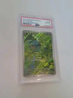 2023 POKEMON MEW EN-151 ILLUSTRATION RARE #166 BULBASAUR PSA 10 GEM MINT - Image 5