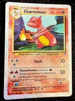 Pokemon TCG 2002 Legendary Collection Charmeleon Reverse Holo 37/110 LP - Image 1