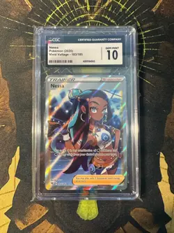 Pokemon Nessa 183/185 Vivid Voltage Full Art Trainer CGC 10 - Image 1