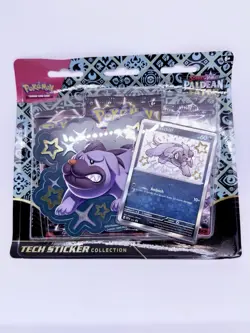 Pokemon Scarlet & Violet Paldean Fates Shiny Maschiff Tech Sticker Collection - Image 1