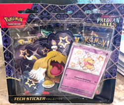 Pokemon Scarlet & Violet~ Paldean Fates~ Shiny Greavard Tech Sticker Collection - Image 1