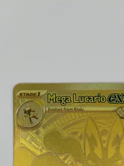 2025 Pokemon Mega Evolutions 188/132 Mega Lucario Gold Pack Fresh Near Mint - Image 2