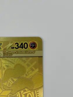 2025 Pokemon Mega Evolutions 188/132 Mega Lucario Gold Pack Fresh Near Mint - Image 3