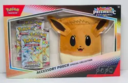 Pokemon Prismatic Evolutions Accessory Pouch Special Collection Box Sealed - Image 1