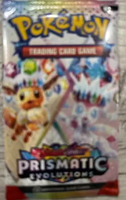 Pokemon PRISMATIC EVOLUTIONS - 3 Factory Sealed Booster Pack Bundle - English - Image 3