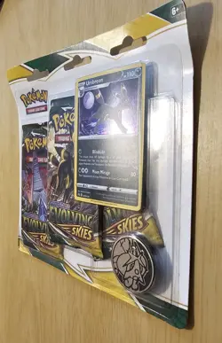 Pokemon Sword & Shield Evolving Skies 3 Pack Blister Umbreon Holo Sealed - Image 4