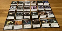 Black MTG Cards Lot *Heavily Played Bulk* - Image 1