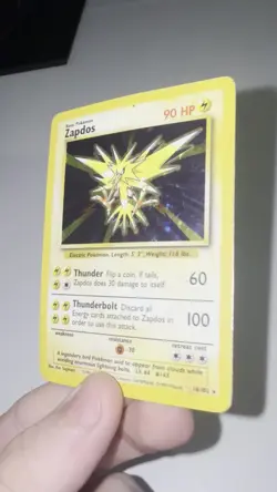 Zapdos Holo Rare Pokemon Card - Vintage - Good Condition - Ungraded - Authentic - Image 2