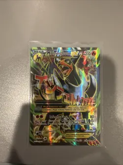 Pokemon TCG Mega-Houndoom-EX Holo Full Art Ultra Rare Card 154/162 Lp - Image 1