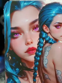 1/1 Only 1 Made Jinx Booty 2 NSFW Arcane Legends Lonestar Customs Waifu Card - Image 2