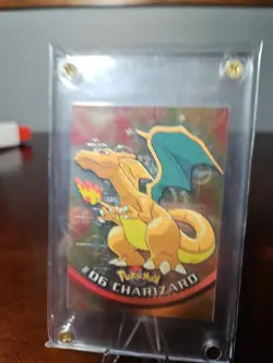 2000 Topps Charizard #06 Series 1 Pokemon T.V. TCG Card Spectra Finish - Image 2