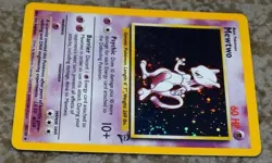 POKEMON MEWTWO HOLOGRAPHIC CARD 10/130 BASE SET 2 2000 - Image 2