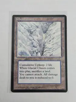 Glacial Chasm Ice Age Magic The Gathering MTG Card - Image 1