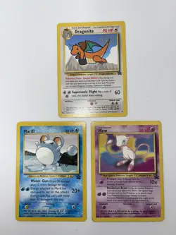 Pokemon Cards Black Star Promo Lot Of 3 Cards Dragonite Mew Marill HP - Image 1