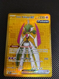 Iron Valiant ex 261/182 - Paradox Rift Gold Secret Rare - NM Pokemon Card - Image 1