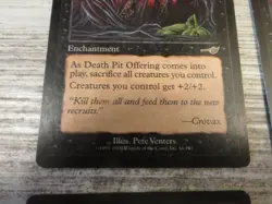 4x Death Pit Offering - Nemesis - NM/EX - 3x English 1x German - MTG - Image 2