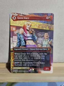 Gwen Stacy (0202) (Borderless) Marvel's Spider-Man Magic The Gathering - Image 1