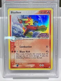 Blaziken 20/110 EX Holon Phantoms Reverse Holo Rare Pokemon Card 2006 PSA MINT 9 - Image 1
