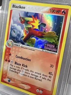 Blaziken 20/110 EX Holon Phantoms Reverse Holo Rare Pokemon Card 2006 PSA MINT 9 - Image 3