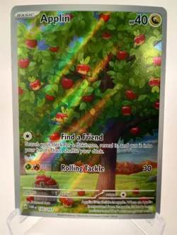 Applin 185/167 Illustration Rare - 2024 Pokemon SV06: Twilight Masquerade - Image 1