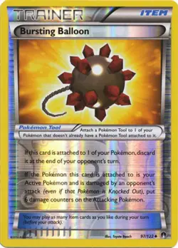Bursting Balloon - 97/122 - Uncommon - Reverse Holo LP, English Pokemon BREAKPoi - Image 1