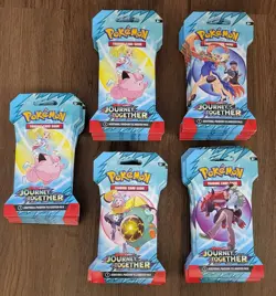 Lot of 42 - Pokemon TCG Scarlet & Violet Journey Together Sleeved Booster Packs - Image 1