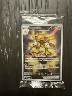 Pokemon Mega Evolutions ETB Alakazam Black Star Promo Sealed - Image 1