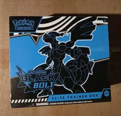 Pokemon TCG Scarlet & Violet 10.5 Black Bolt Elite Trainer Box, Ready To Ship - Image 1