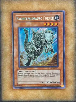 Yugioh Fossil Dyna Pachycephalo LODT-EN099 LODT-IT099 Secret 1st Ed ITALIAN LP - Image 1