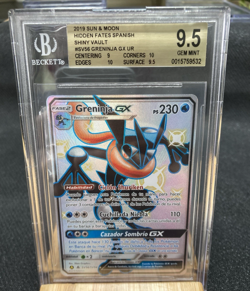 ~ESP~ SPANISH BGS 9.5 Greninja GX SV56 Hidden Fates Pokemon Card - Image 1