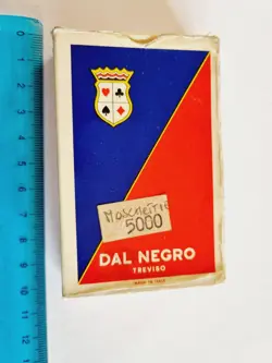 CARTE DA GIOCO DAL NEGRO MOSCHETTIERI POKER ORIGINAL VINTAGE PLAYING CARDS NEW - Image 1