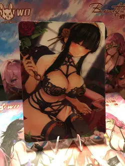 Lenticular Waifu Card Yor Goddess Story 2 Image CCG Anime Card - Image 1